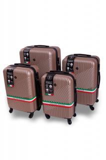 Cestovní kufr BERTOO Milano - champagne set 4v1
