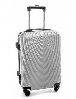 Cestovní kufr RGL 663 stříbrný - XXL  70x47x29 cm