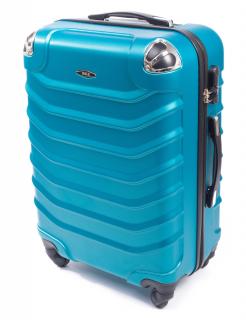 Cestovní kufr RGL 730 modrý metalický - L  61x43x25 cm