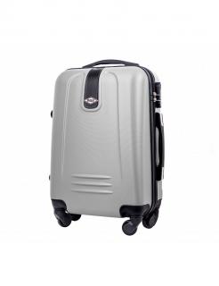 Cestovní kufr RGL 910 stříbrný - L  61x43x25 cm