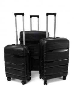 Cestovní kufr RGL PP3 černý - set 3v1  43l, 69l, 91l