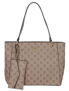 Dámská kabelka BERTOO Federica beige logo