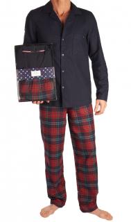 Dárkový set Tommy Hilfiger UM0UM01975 0YV LS PANT FLANNEL SHIRT SET Velikost: S