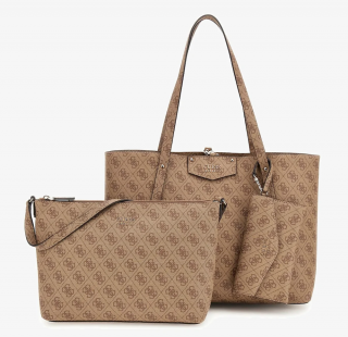 Kabelka GUESS 3v1 EBG839023 Latte logo