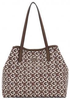 Kabelka GUESS WG931828 brown multi logo