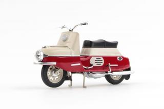 ČZ 175 - 501 Skútr (1958) 1:18 - Tmavě červená / Světle šedá