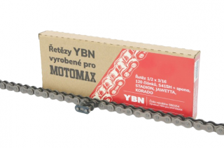 Řetěz 1/2 x 3/16 - 120 článků, YBN-MOTOMAX S415H + spona, STADION, JAWETTA, KORADO  *M
