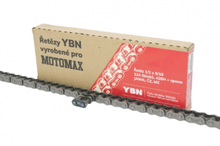 Řetěz 1/2 x 5/16 - 134 článků, YBN-MOTOMAX 428H + spona, JAWA, ČZ, MZ  *M