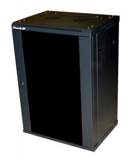 15U/600x450,na zeď, jednodílný, rozložený, skleněné dveře, černé