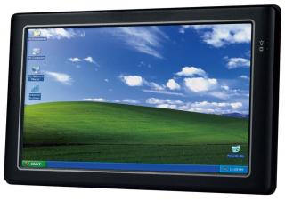 9" touch panelPC, Vortex 800MHz x86DX2, 2GB RAM,2x USB,1xLAN,1xCOM, audio, slot uSD a CF, 8V-35V