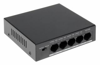 DAHUA PoE switch 5x 100Mb, 4x PoE 802.3af/at