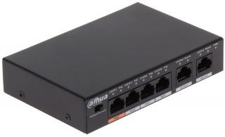 DAHUA PoE switch 6x 100Mb, 4x PoE 802.3af/at/Hi-PoE