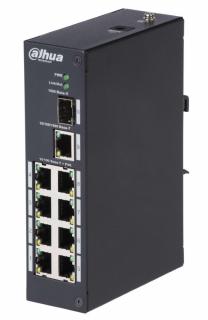 DAHUA PoE switch 8x 100Mb + 1x 1Gb + 1x SFP 1Gb, 8x PoE 802.3af/at