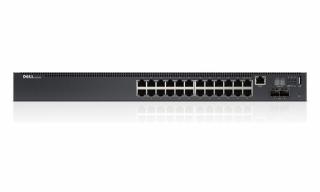 DELL Networking N2024P L2 POE+ gigabit switch/ 24x 1GbE + 2x 10GbE SFP+ port/ stohovatelný/ management/ NBD on-site