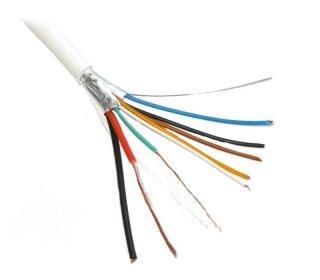 Kabel pro EZS, lanko, 2x0,75mm2+6x0,22mm2, stíněný, PVC izolace, 200m balení