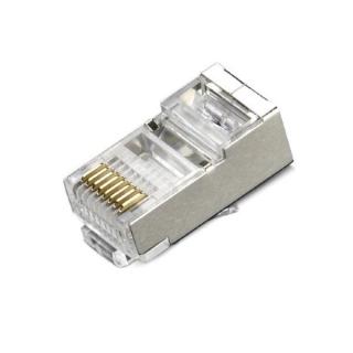 Konektor STP RJ45 Cat 6, vkádané rozpletení, i pro kabely průměru 7,5mm