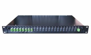 Optický rozbarvovač (MUX/DEMUX) pro DWDM 100GHz 1:8, skříň 19", 1U, konektory SC/APC