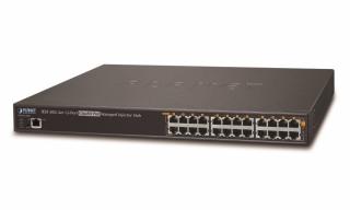 Planet HPOE-1200G PoE injektor IEEE802.3at, 12 portů, Gigabit, 340W (max. 30W/port)