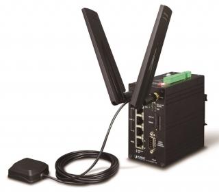 Planet ICG-2420G-LTE IoT/M2M průmyslová brána, 1x WAN+3x LAN, 3x COM, I/O, VPN, GPS, DIN,IP40, -20 až 75C