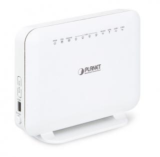 Planet VDR-300NU ADSL/VDSL router, WiFi 2,4+5GHz (300Mb/s), 4x LAN, firewall, VPN, USB, DLNA, 16 klientů