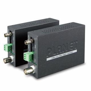 Planet VF-101G-KIT opto konvertor, 1x video (AHD/TVI/CVI/CVBS), 1x RS-485, singlemode (ST), pár