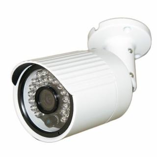 Venk. IP kam. 1Mpix, 1/4" CMOS,IR do 20m, 3,6mm,I/O, 1280x720, ICR, PoE, IP66, bílá