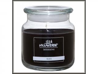 Vonná svíčka MAXI Villa Verde s víčkem a vůní BLACK