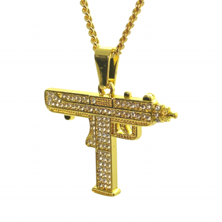 ICED OUT UZI CHAIN Barva: Zlatá