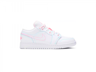 Jordan 1 Low White Green Pink (GS) Velikost: 36