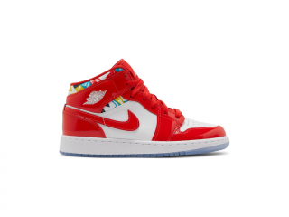 Jordan 1 Mid Barcelona Sweater Red Patent (GS) Velikost: 40