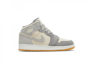 Jordan 1 Mid SE Coconut Milk Particle Grey (GS) Velikost: 36