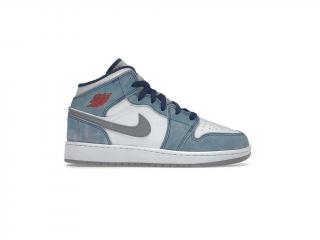 Jordan 1 Mid SE French Blue Light Steel (GS) Velikost: 40