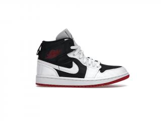 Jordan 1 Mid SE Utility Canvas White Black Gym Red (W) Velikost: 43