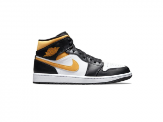 Jordan 1 Mid White Pollen Black Velikost: 45.5