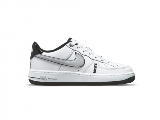 Nike Air Force 1 Low LV8 Bílá / Šedá Wolf Grey Black (GS) Velikost: 37.5