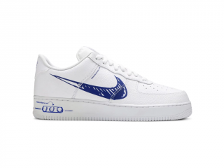 Nike Air Force 1 Low Sketch White Royal Velikost: 40.5