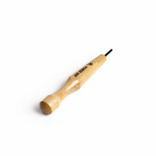 Japonské řezbářské mini-dláto MIKISYO Power Grip s V čepelí - 1,5 mm