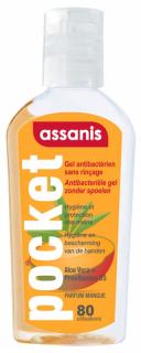 Assanis antibakteriální gel na ruce 80ml Druh: Mango