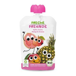 FRECHE FREUNDE BIO Kapsička ovocná Jablko, meloun, mango a ananas 100 g, 6m+