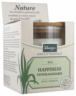 Kneipp vonná svíčka Happiness Vetiver Mandarin 145 g