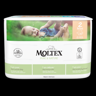 MOLTEX Pure&Nature Plenky 2 Mini (3-6 kg) 38 ks