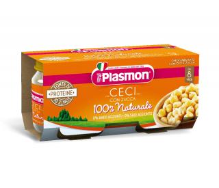 PLASMON Příkrm bezlepkový zeleninový s cizrnou a dýní 2x80g, 8m+