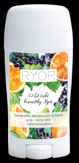 Ryor Deodorant s 48hodinovým účinkem a vůní grepu a černého rybízu 50 ml