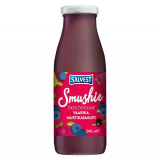 SALVEST Smushie BIO Ovocné smoothie s borůvkami, malinami a černým rybízem 240 ml