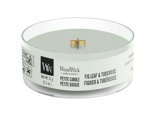 WoodWick Petite Fig Leaf & Tuberose vonná svíčka 31 g