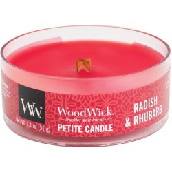 WoodWick Petite Radish & Rhubarb vonná svíčka 31 g