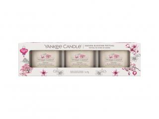 Yankee Candle Sakura Blossom Festival votivní svíčky ve skle 3 x 37 g