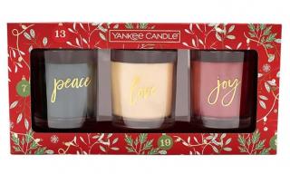 Yankee Candle Vánoční sada votivních svíček 3x226g