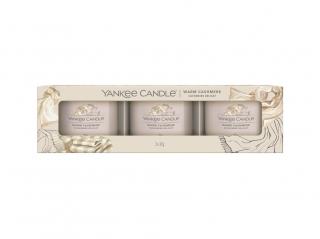 Yankee Candle Warm Cashmere votivní svíčky ve skle 3 x 37 g