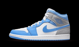 Jordan 1 Mid  University Blue Grey  Velikost: 40